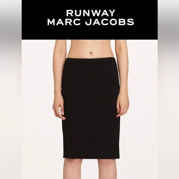 Runway Marc Jacobs | DOUBLE-FACE BOUCLE PENCIL WOOL A-line SKIRT - Picture 1 of 12
